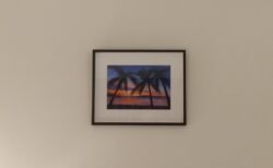 南国のサンセットの絵