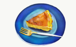 チーズケーキのイラスト