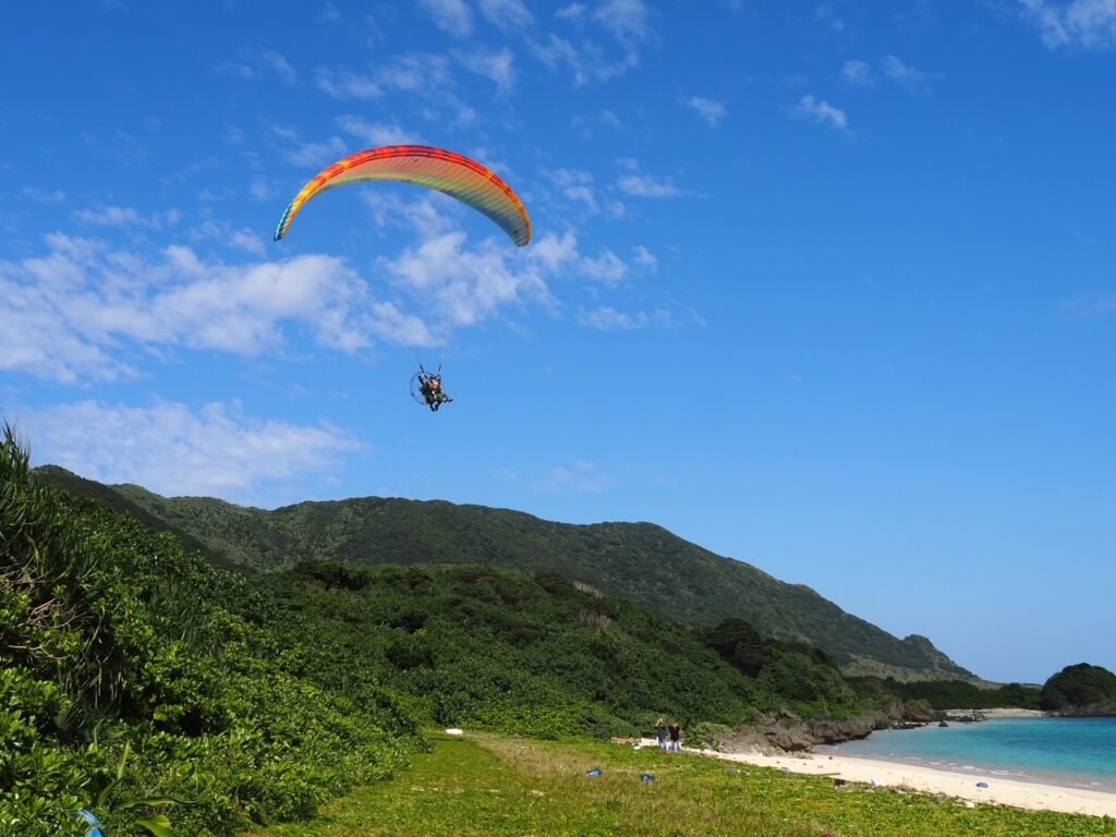 画像 石垣島でパラセイリング