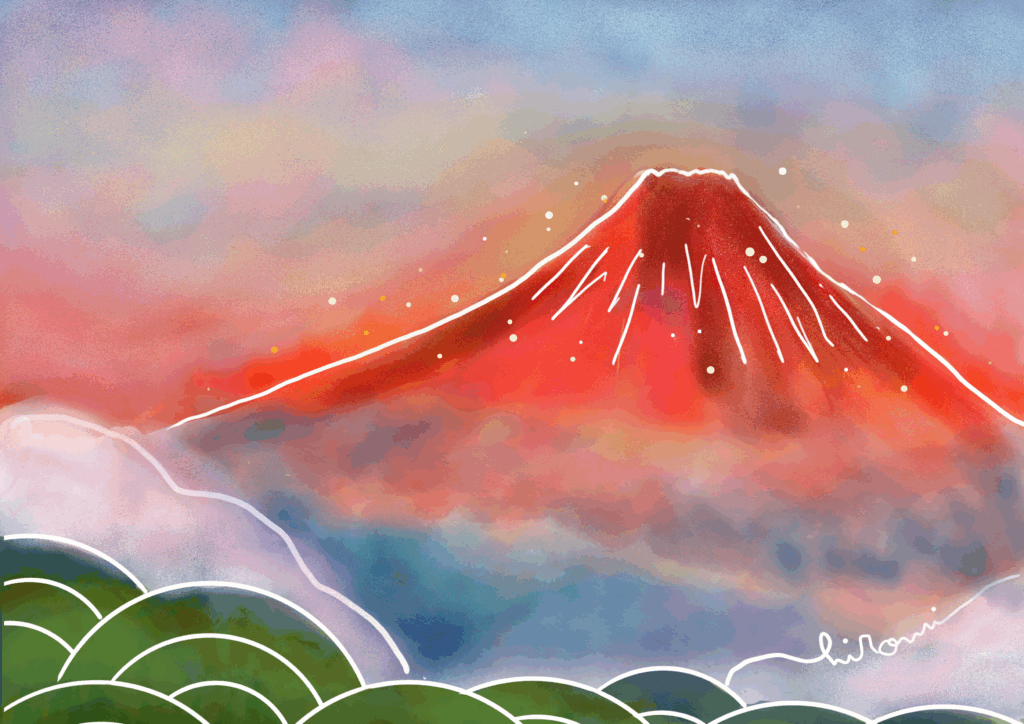 画像 赤富士の絵