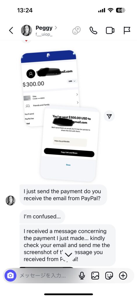 画像 PayPal詐欺