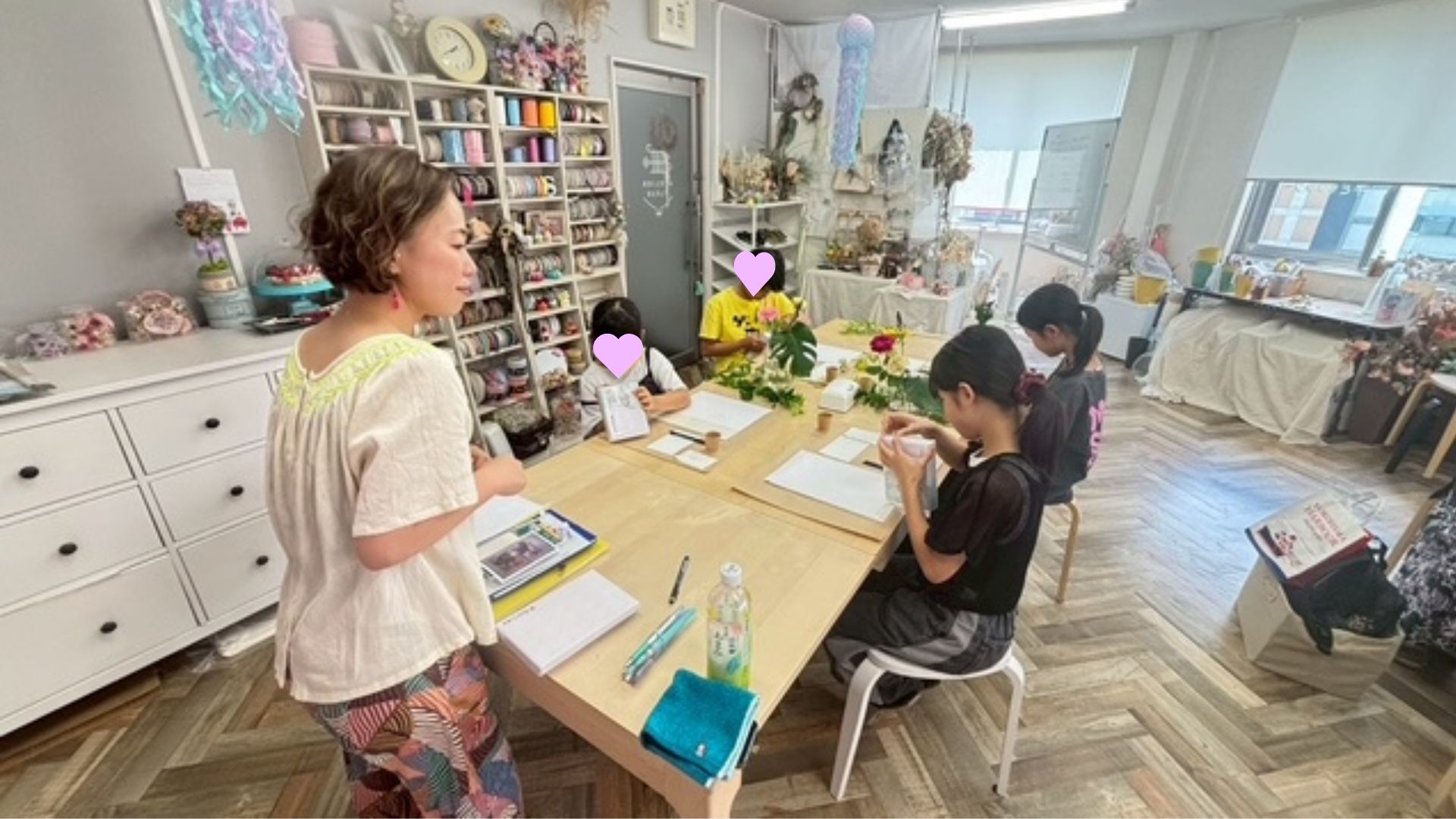 【開催レポ】花と絵でひらく感性の扉──夏休み特別ワークショップレポート＠大阪 フラワー教室アトリエフルール