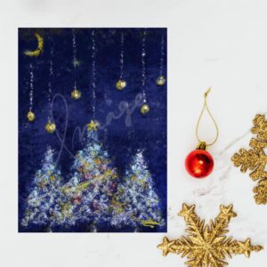 クリスマスツリーのアート