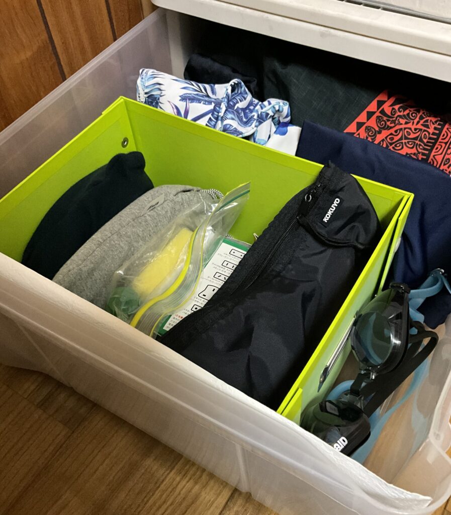 画像 旅行グッズの収納方法