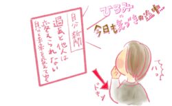 ハッとする人の絵