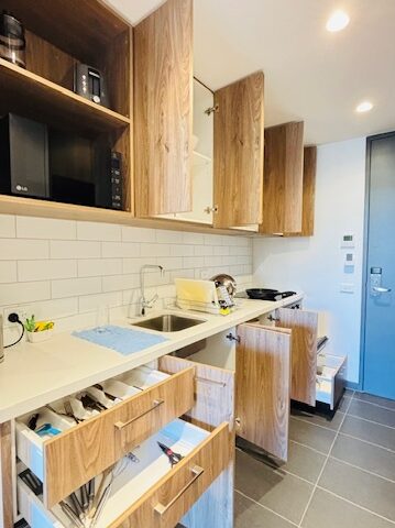 Quest Geelong Central Hotel キッチン付きの部屋