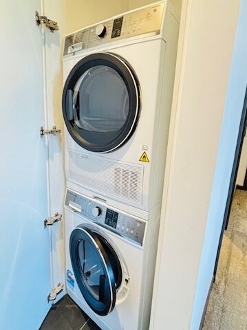 Quest Geelong Central Hotel 洗濯機　乾燥機付きの部屋