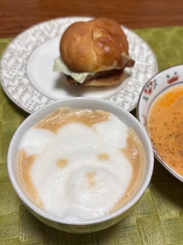 ラテアート　クマ