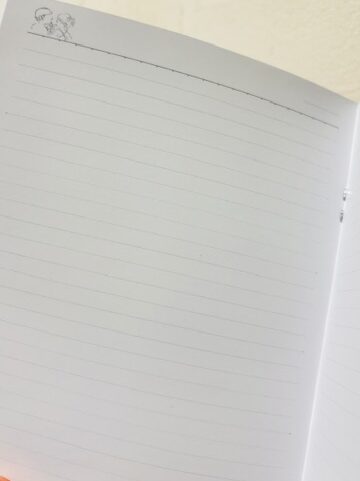 A5サイズ罫線あり日付欄あり可愛いノート