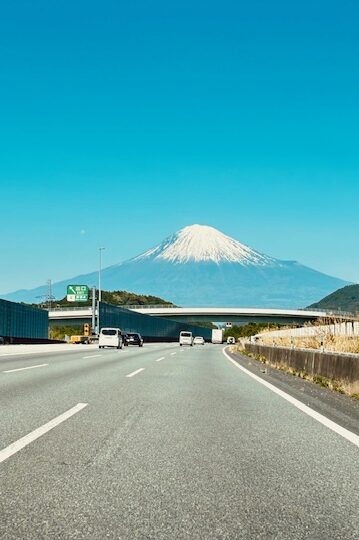 富士山と高速道路