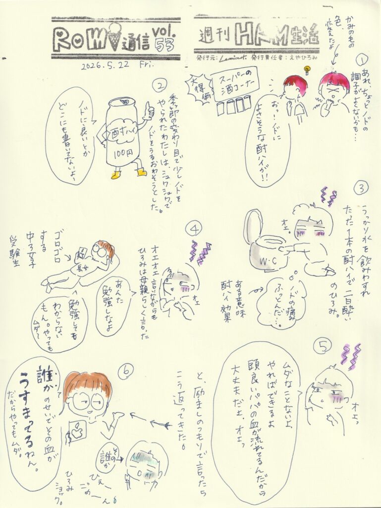 イラスト新聞　Romi通信