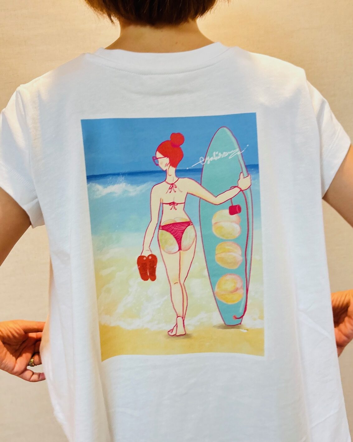 桃尻桃子先生Tシャツを試作してみました